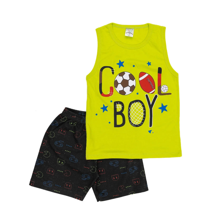 Conjunto Infantil Masculino - Primavera/Verão (Shorts e Regata)