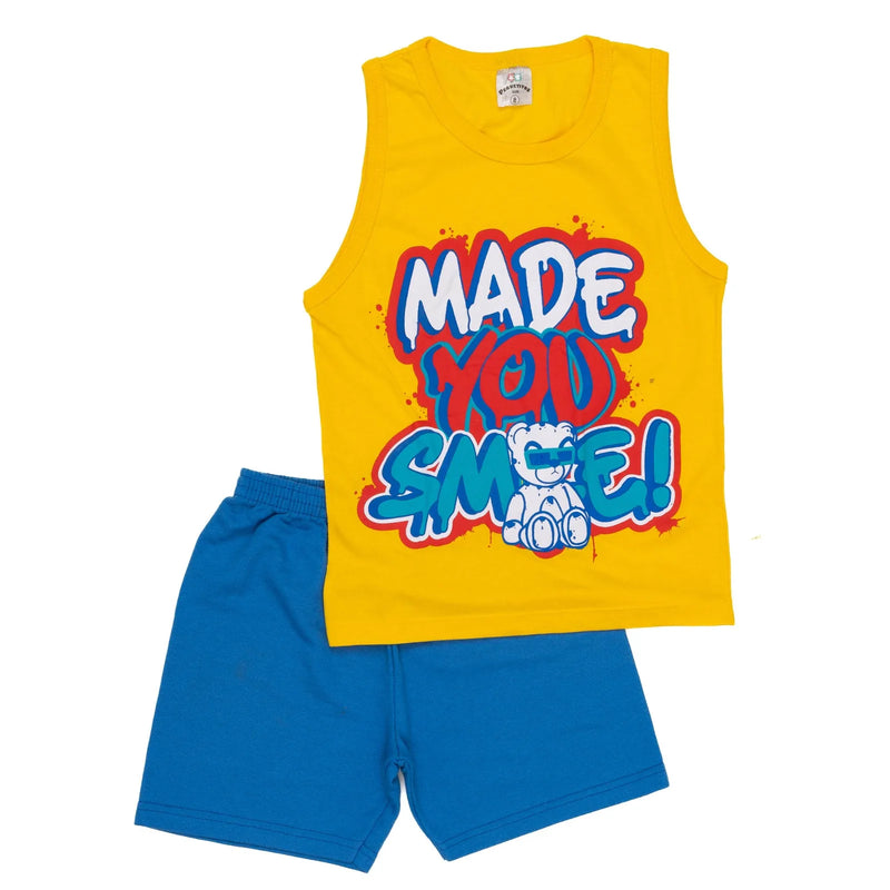 Conjunto Infantil Masculino - Primavera/Verão (Shorts e Regata)